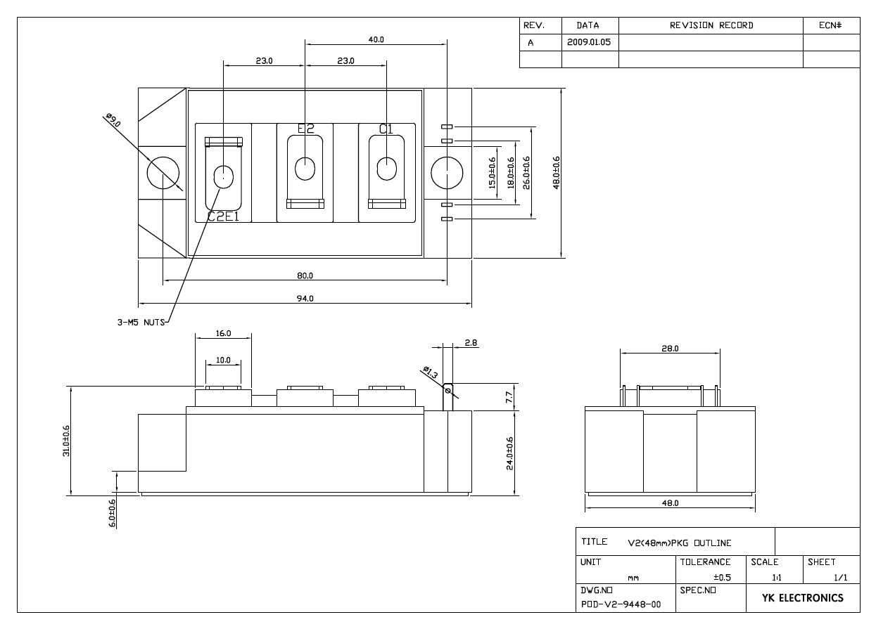 IGBT 1200V - V2 Package Outline