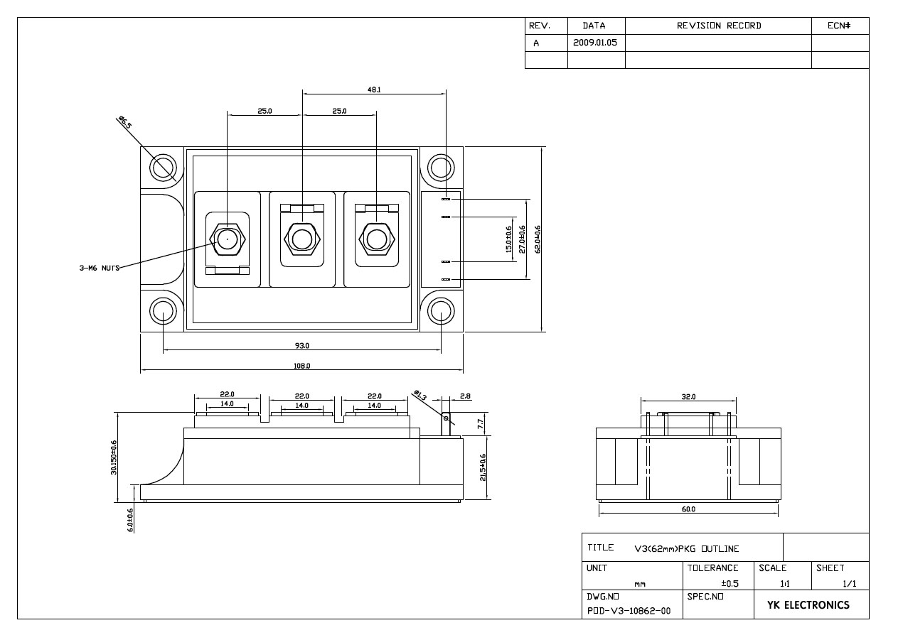 IGBT 1200V - V3 Package Outline