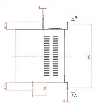 POWER COM 132KW~250KW 상부 외형 및 치수