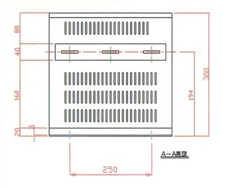 POWER COM 132KW~250KW 하부 외형 및 치수