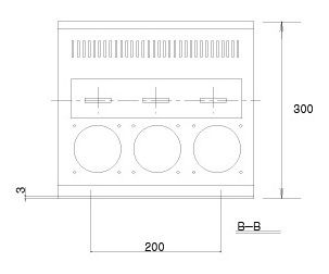 POWER COM 150~250KW 상부 외형 및 치수