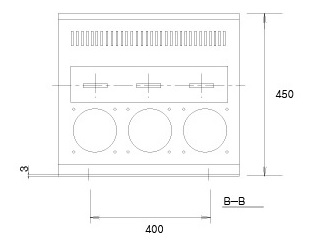POWER COM 270~450KW 상부 외형 및 치수