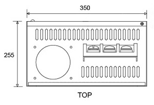 POWER COM 55KW~112KW 상부 외형 및 치수