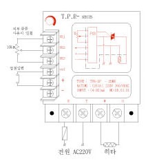 TPR-2 접점신호입력 결선도